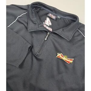 Chase Authentics NASCAR Kevin Harvick #4 Budweiser Quarter Zip Pullover Black LG